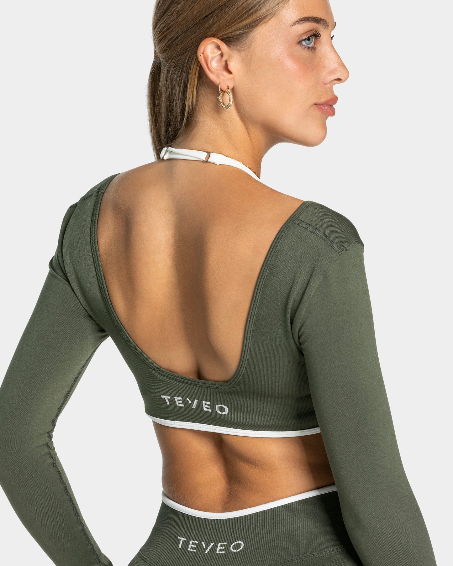 Contrastline Longsleeve ‘Khaki’