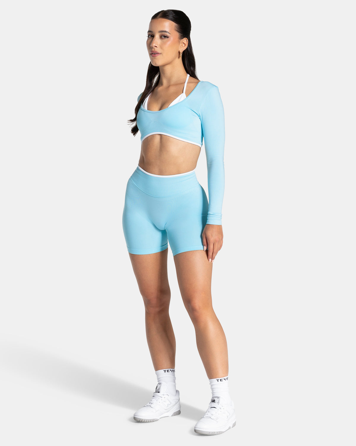 Contrastline Sculpt Scrunch Shorts ‘Arctic Blue’