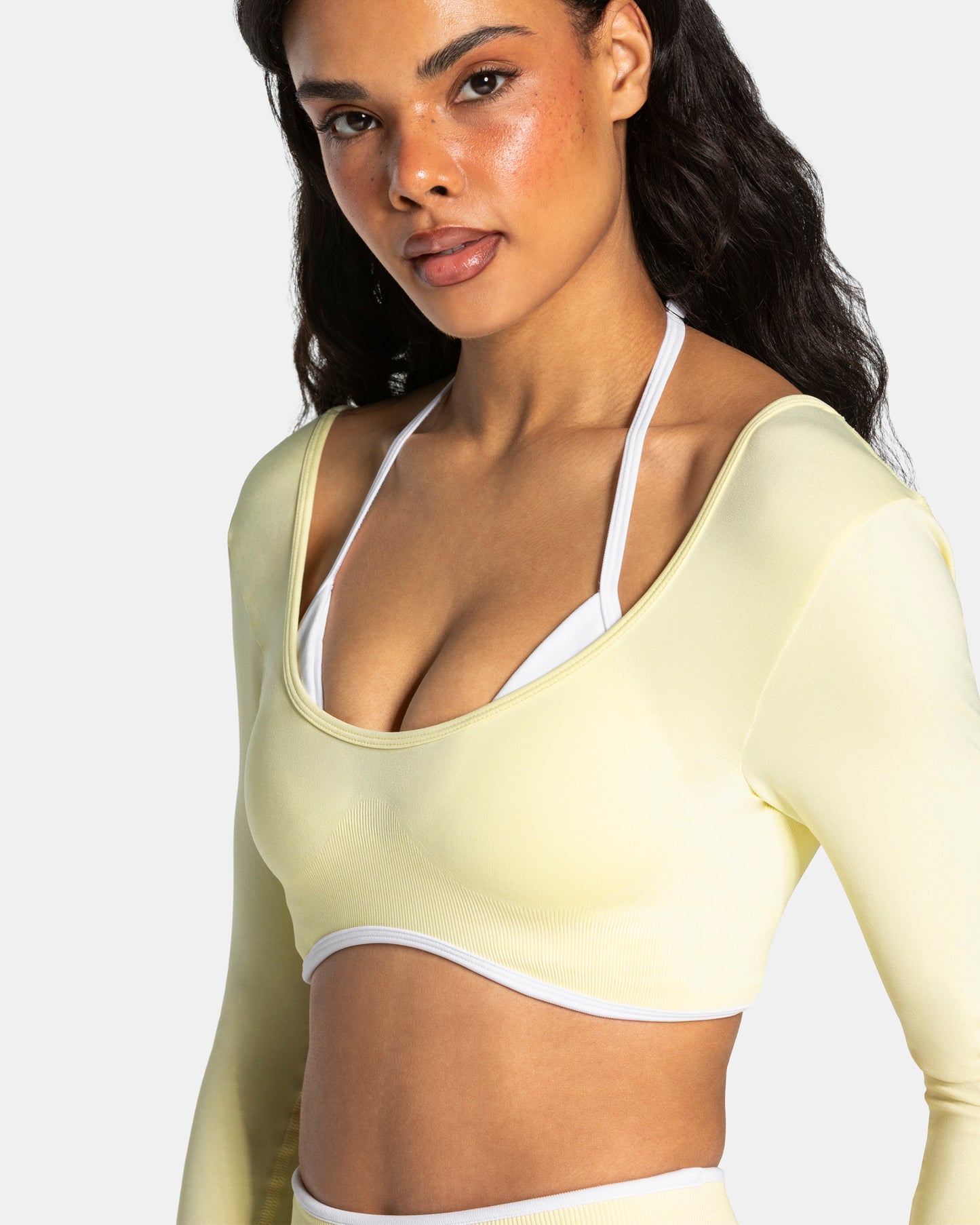 Contrastline Longsleeve ‘Butter Yellow’