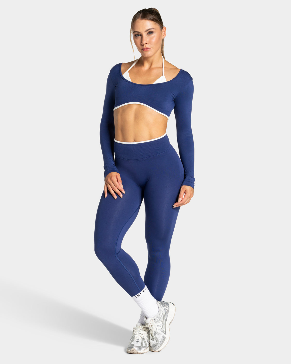 Contrastline Leggings ‘Indigo’