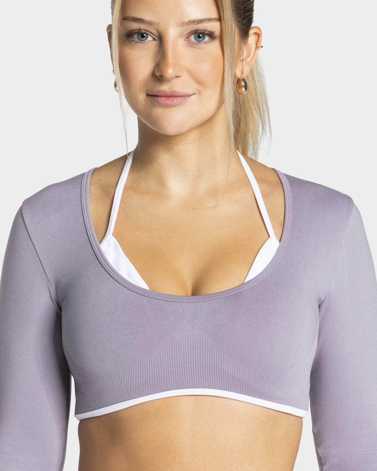 Contrastline Longsleeve ‘Lavender’