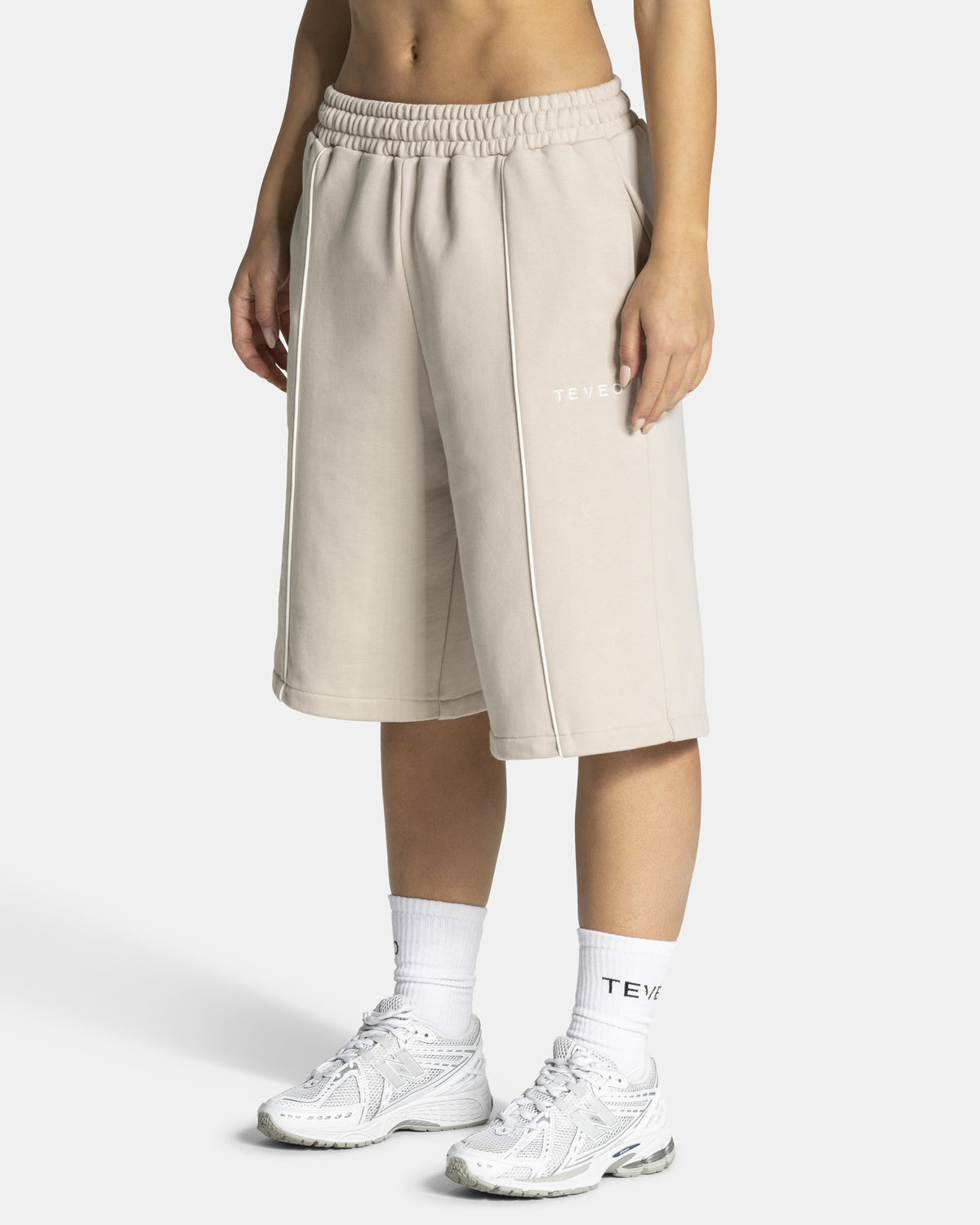 Contrastline Oversized Jorts ‘Cream’
