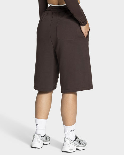 Contrastline Oversized Jorts 'Espresso'