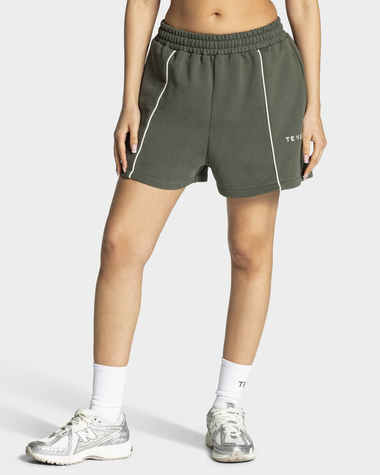 Contrastline Oversized Shorts ‘Khaki’