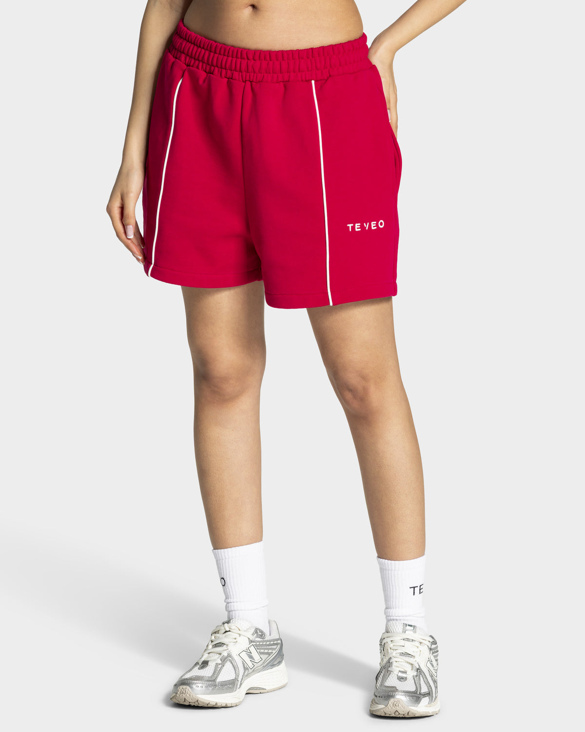 Shorts oversize Contrastline «Raspberry»