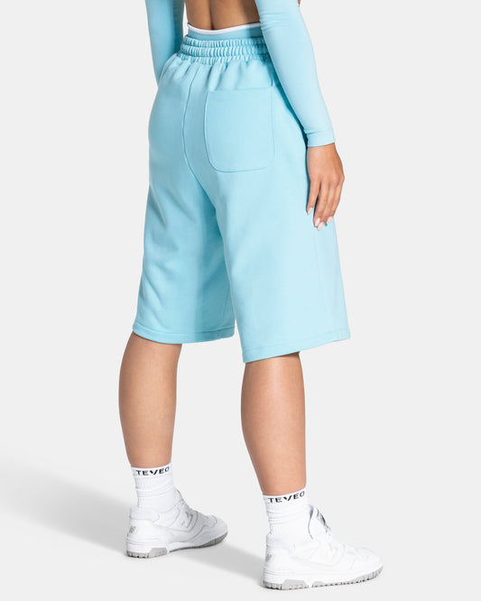 Bermudas oversize Contrastline «Arctic Blue»