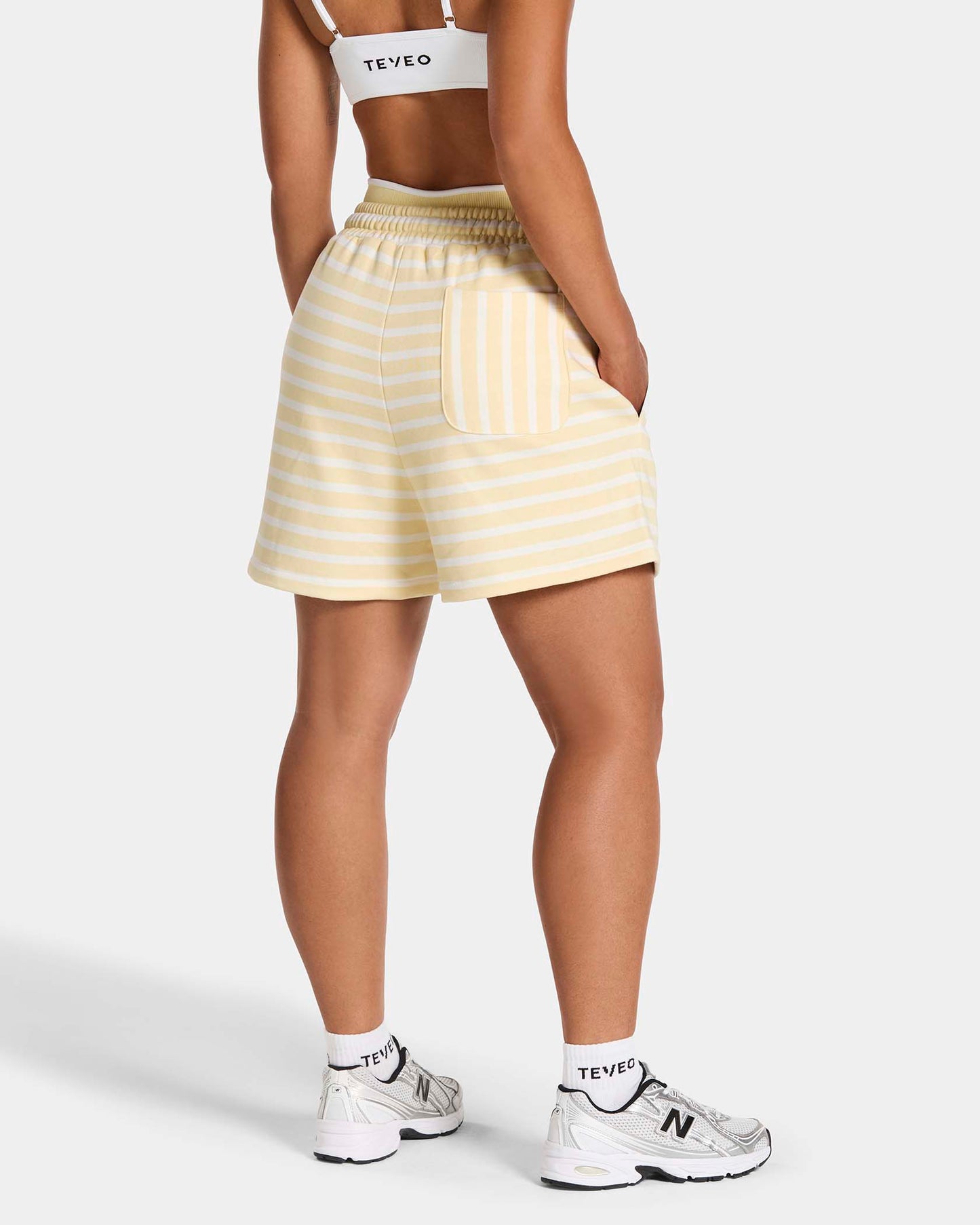 Short oversize Contrastline « Stripe Butter Yellow »