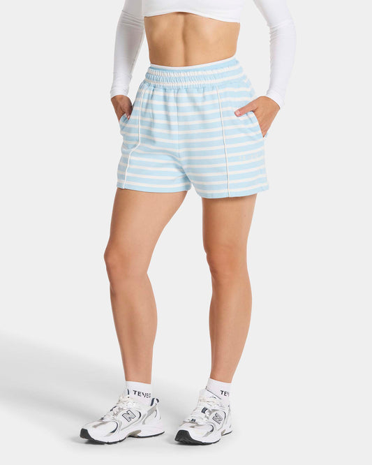 Short oversize Contrastline « Stripe Ice Blue »