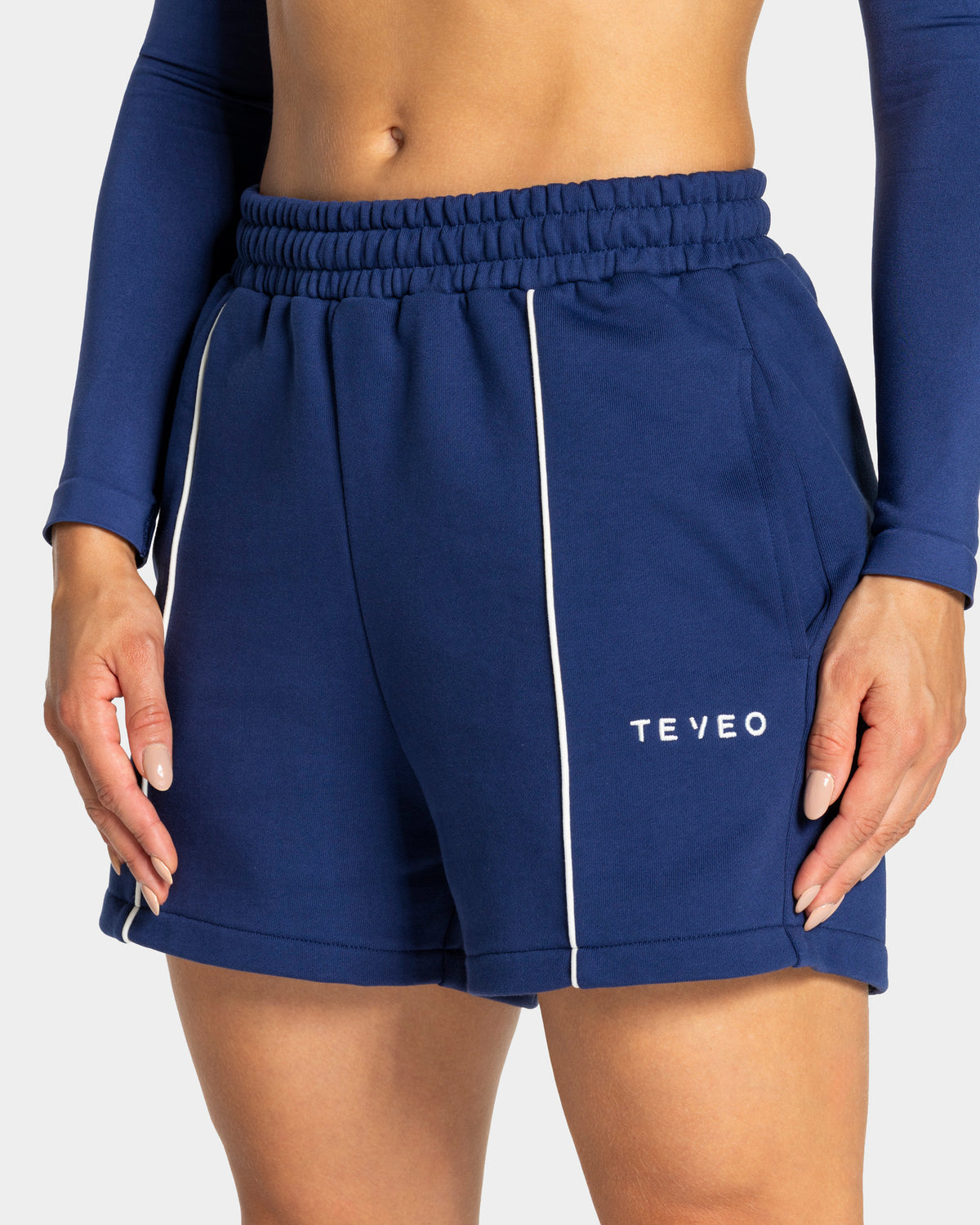 Short oversize Contrastline « indigo »