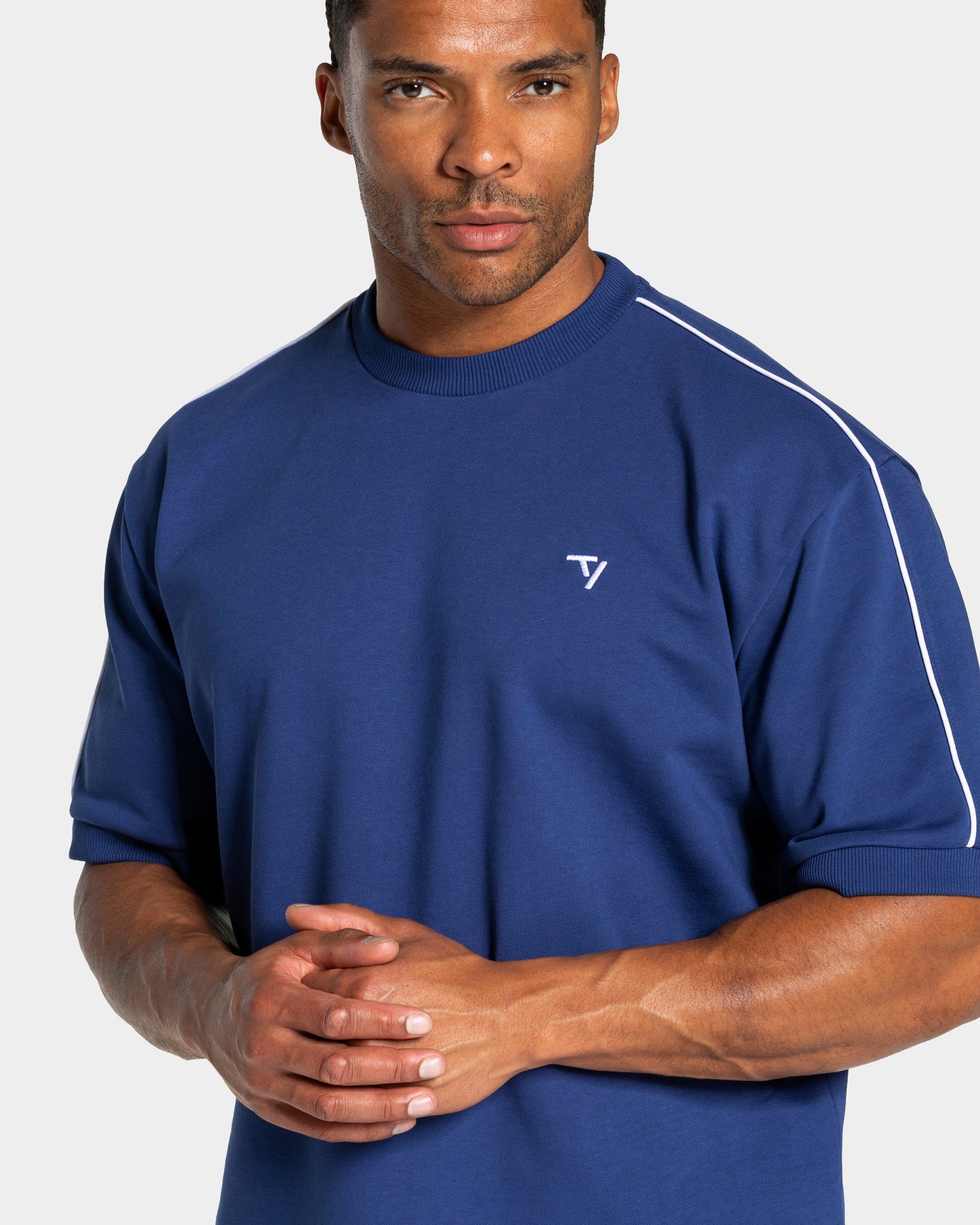 Contrastline Oversized T-Shirt ‘Indigo’