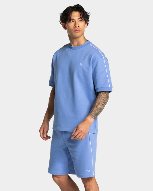 Contrastline Oversized T-Shirt ‘Azure’