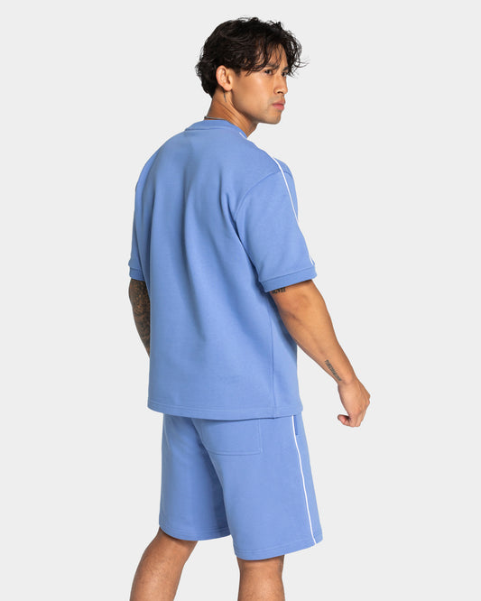 Contrastline Oversized T-Shirt ‘Azure’