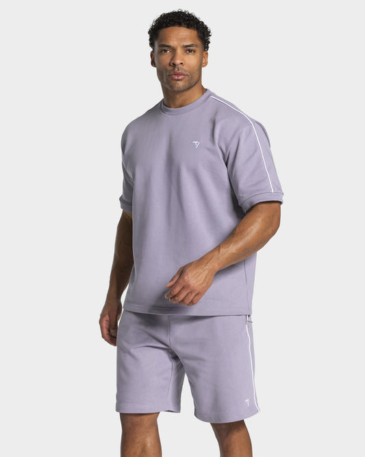 Contrastline Oversized T-Shirt ‘Lavender’