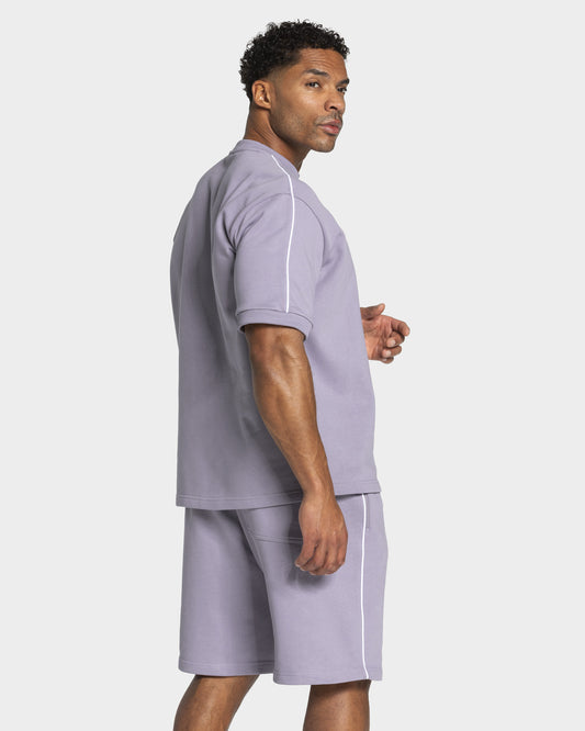 Contrastline Oversized T-Shirt ‘Lavender’