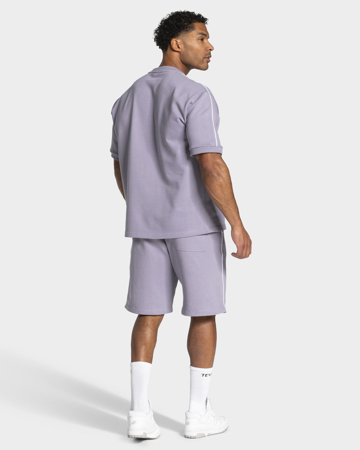 Contrastline Oversized T-Shirt ‘Lavender’