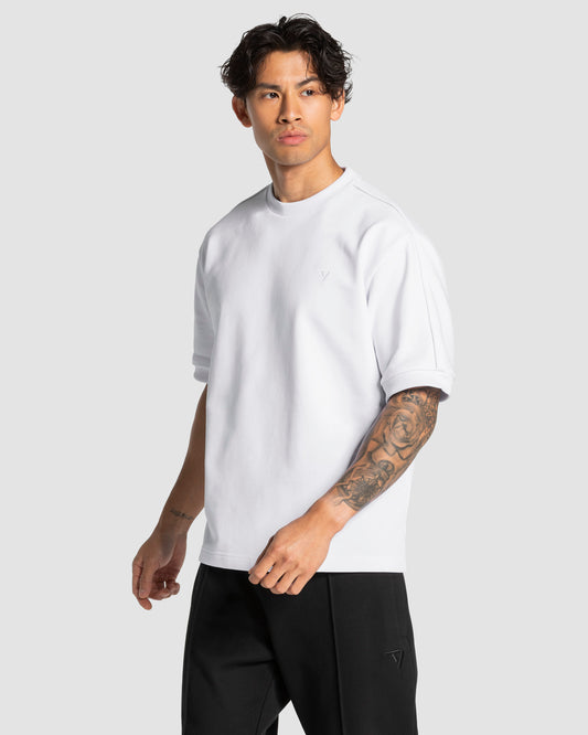 Camiseta oversize Contrastline «blanco»