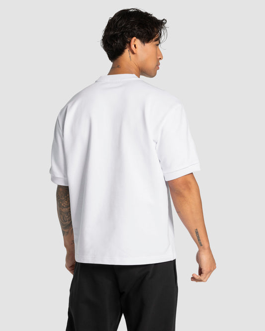 Camiseta oversize Contrastline «blanco»