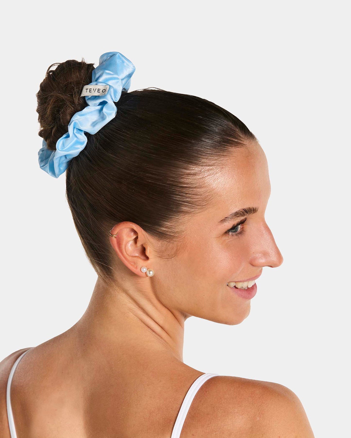 Contrastline Scrunchies (2-Pack) ‘Ice Blue / Stripe’