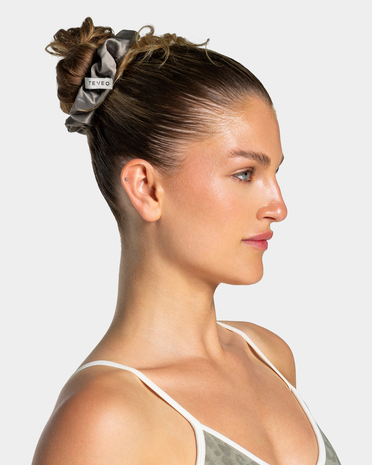 Scrunchies Contrastline (set da 2) “Stampa leopardo Cachi"