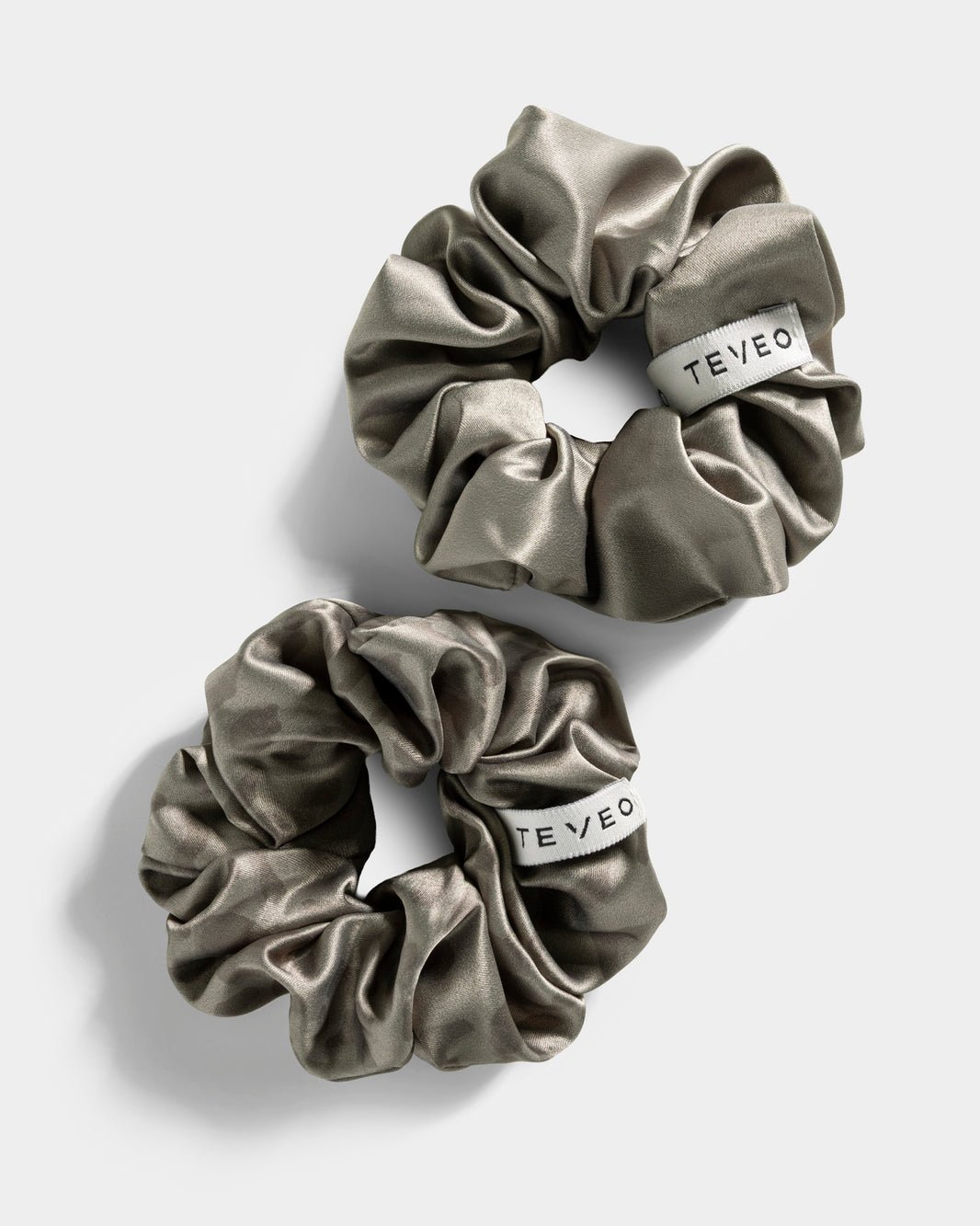 Scrunchies Contrastline (set da 2) “Stampa leopardo Cachi"