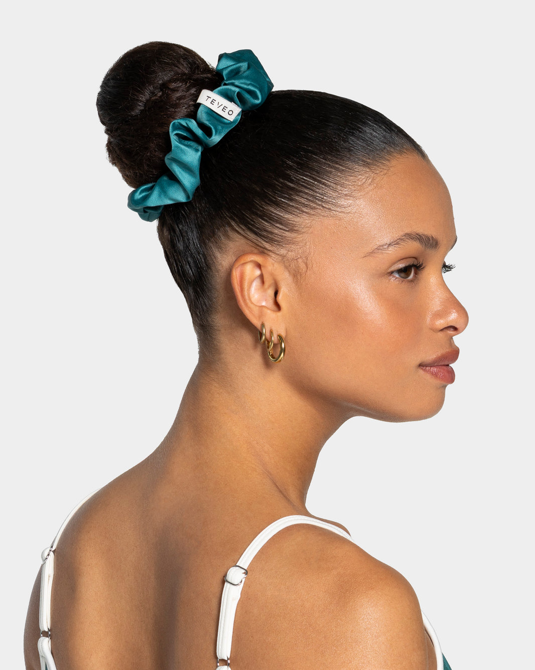 Contrastline Scrunchies (2-Pack) ‘Petrol/Leopard’
