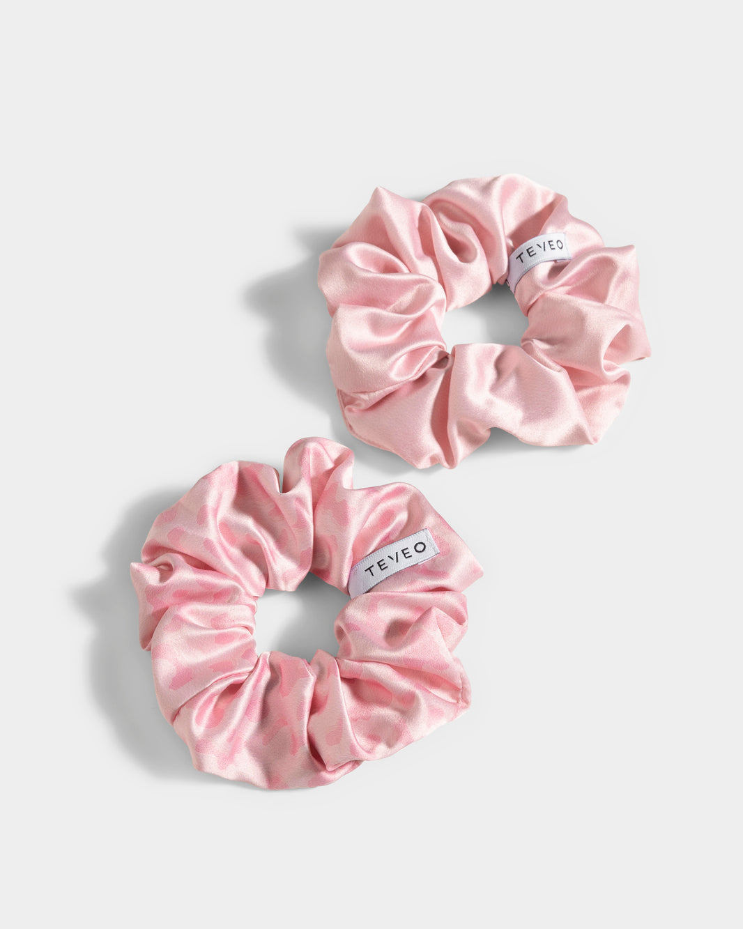 Scrunchies Contrastline (set da 2) “Stampa leopardata Rosa"