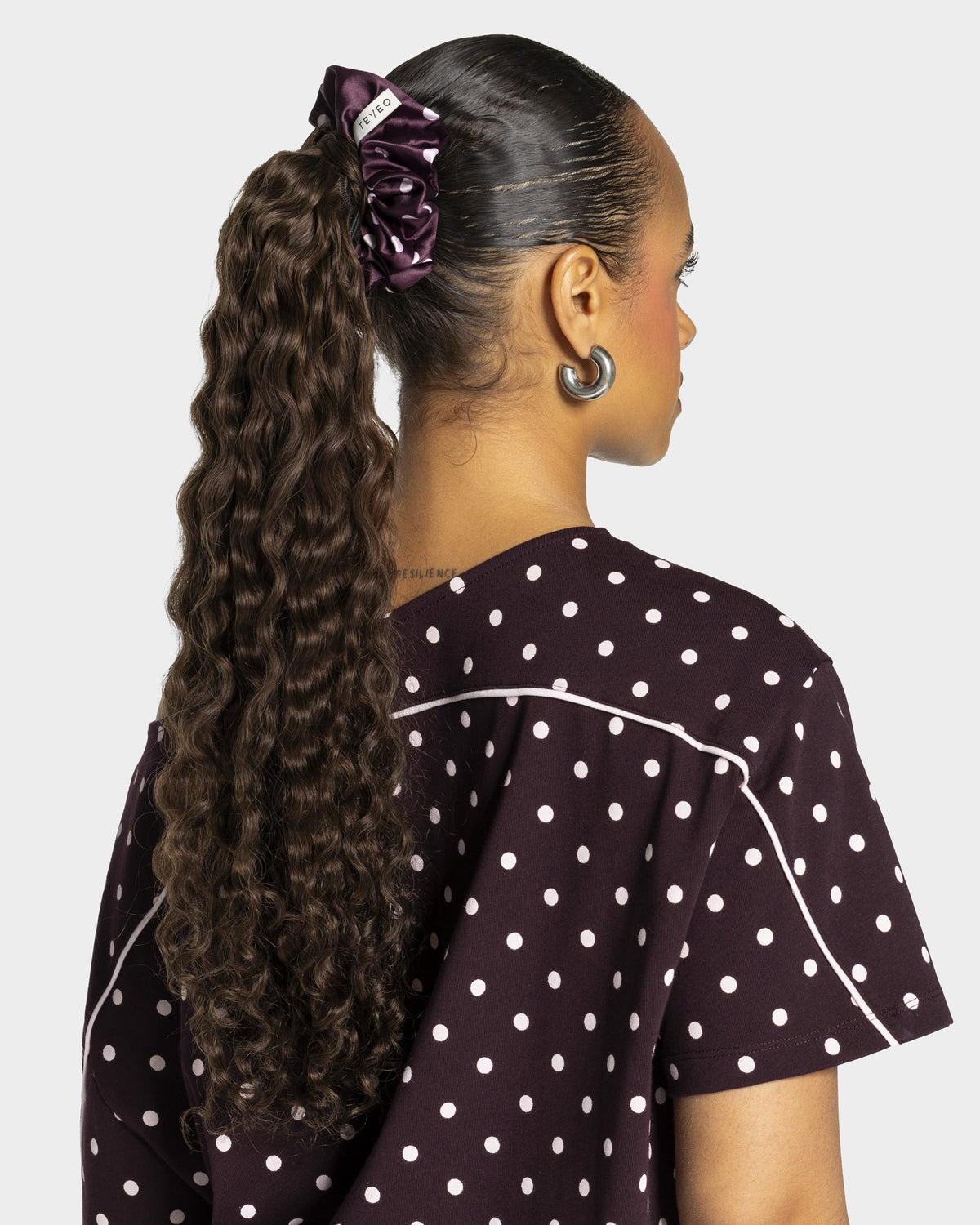 Contrastline Scrunchies (2er-Pack) "Polkadot - Merlot"
