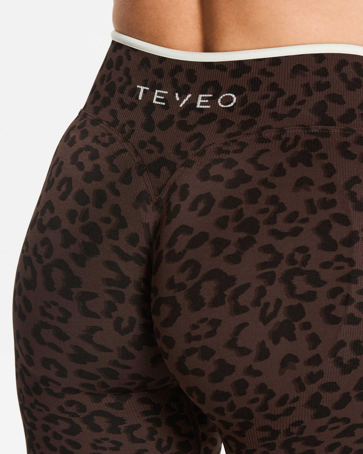 Contrastline Sculpt Scrunch Straight Leg Pants – Regular ‘Espresso Leopard’