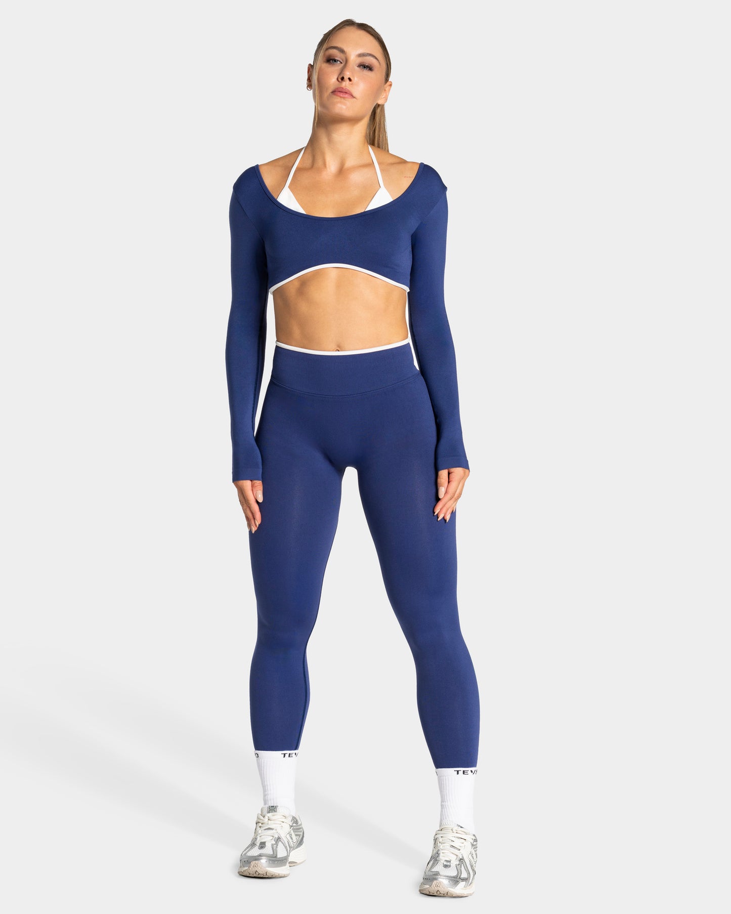 Contrastline Sculpt Scrunch Leggings ‘Indigo’