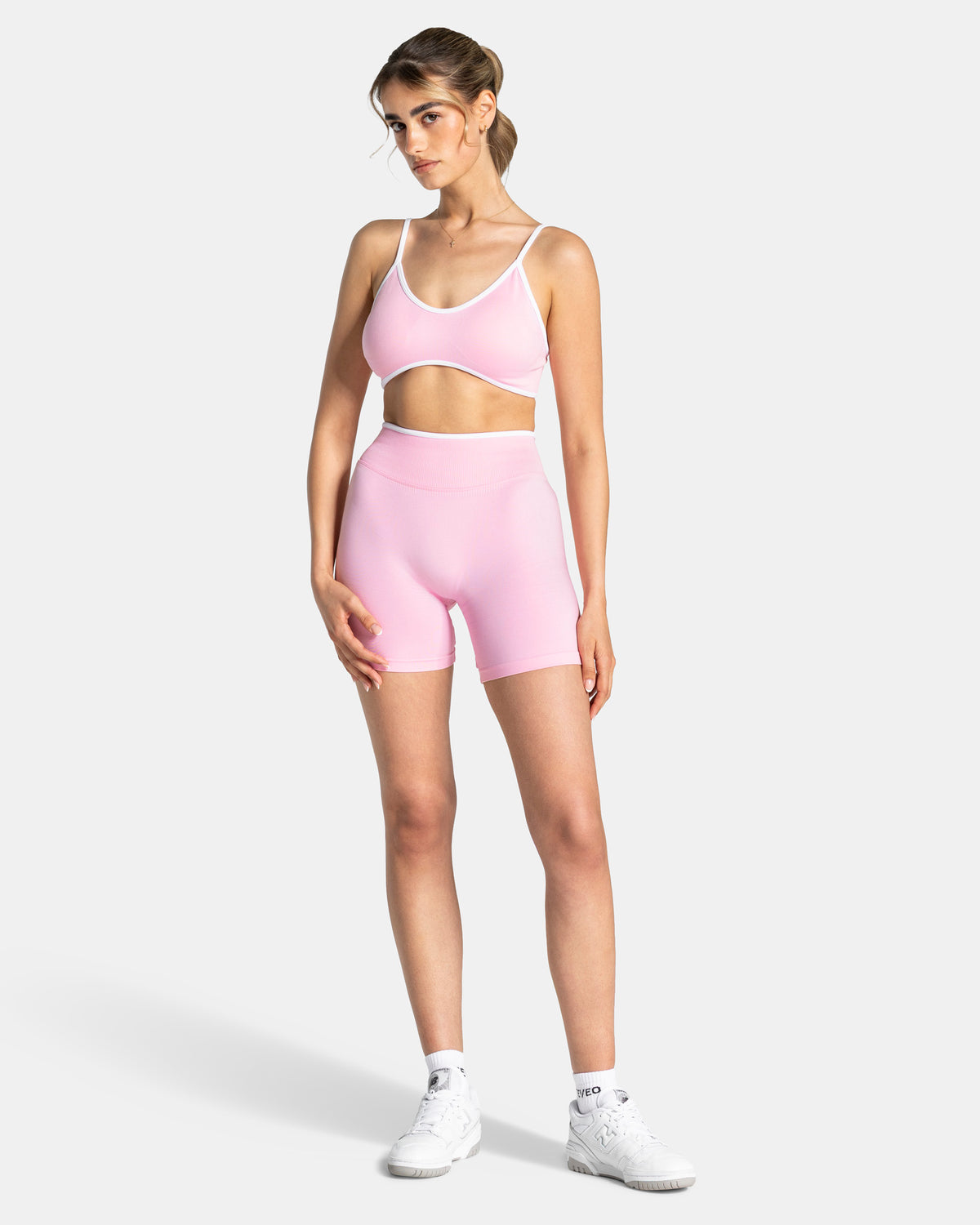 Contrastline Sculpt Scrunch Shorts ‘True Pink’