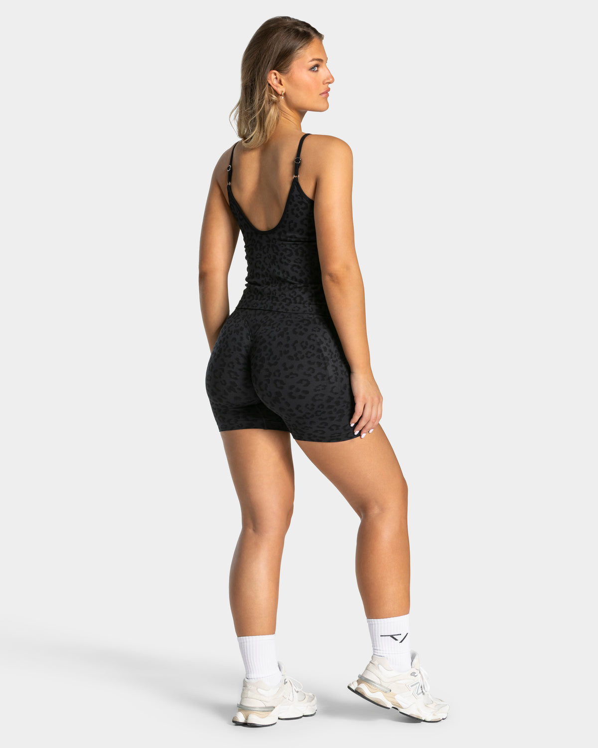 Contrastline Cami Top ‘Black Leopard’