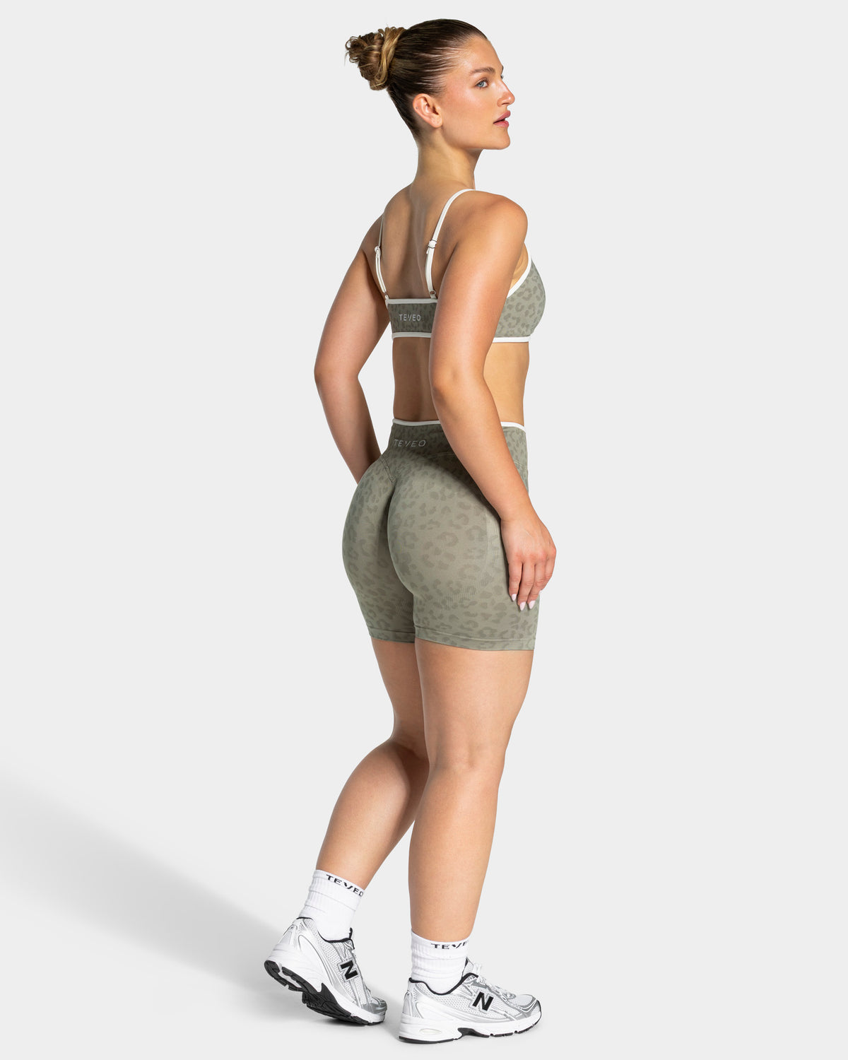 Short Contrastline « Léopard kaki »