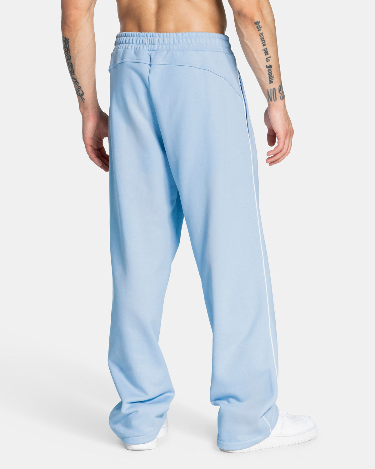 Pantalon de jogging Straight Leg Contrastline « bleu layette »