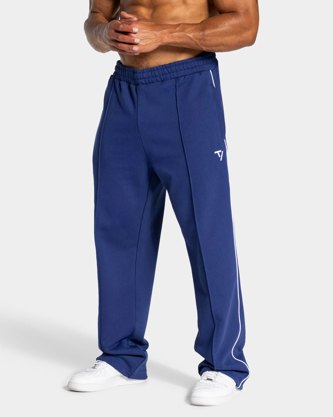 Contrastline Straight Leg Joggers ‘Indigo’