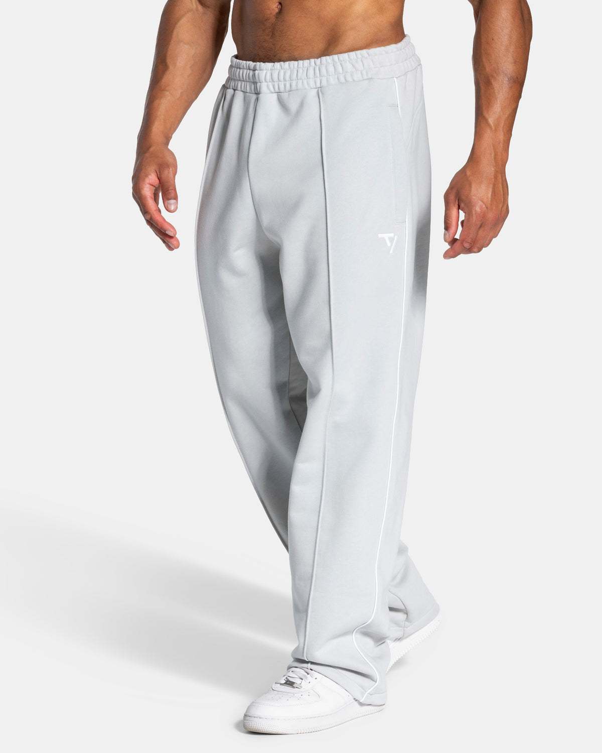 Contrastline Straight Leg Joggers ‘Moon’