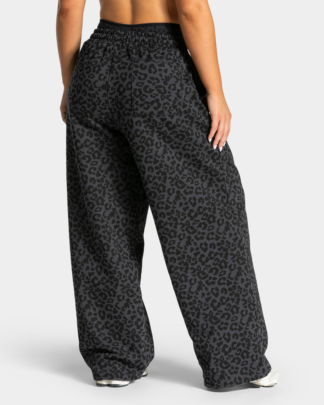Joggers Wide Leg Contrastline "Leo nero"