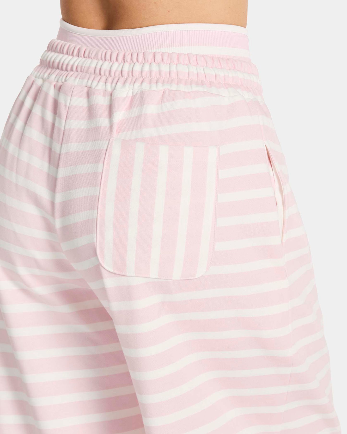 Contrastline Wide Leg Joggers ‘Blossom Stripe’