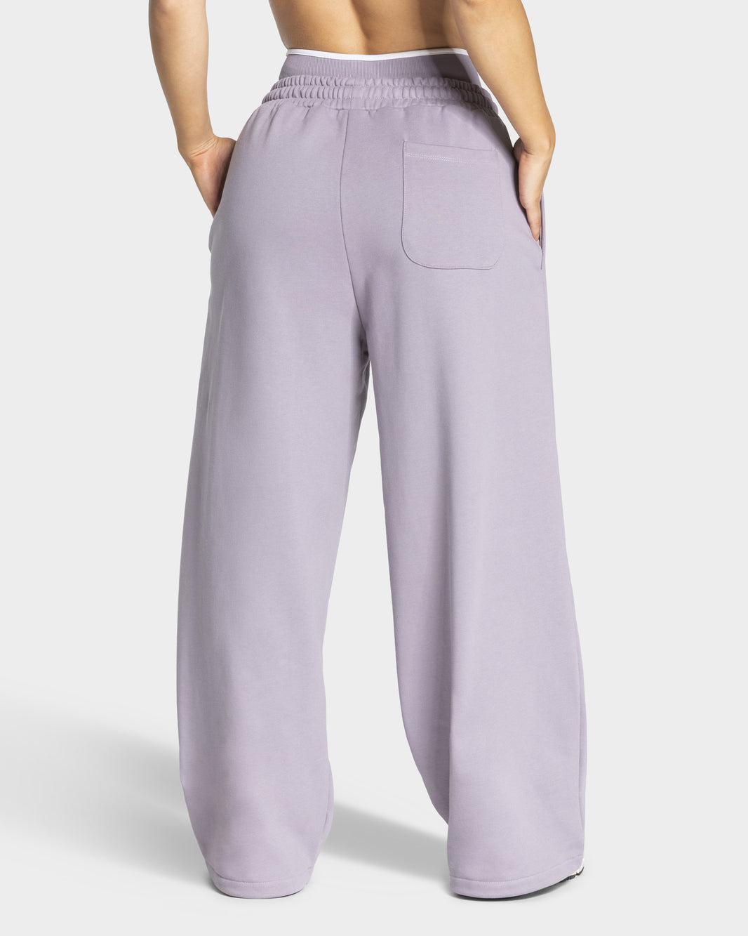 Contrastline Wide Leg Joggers ‘Lavender’