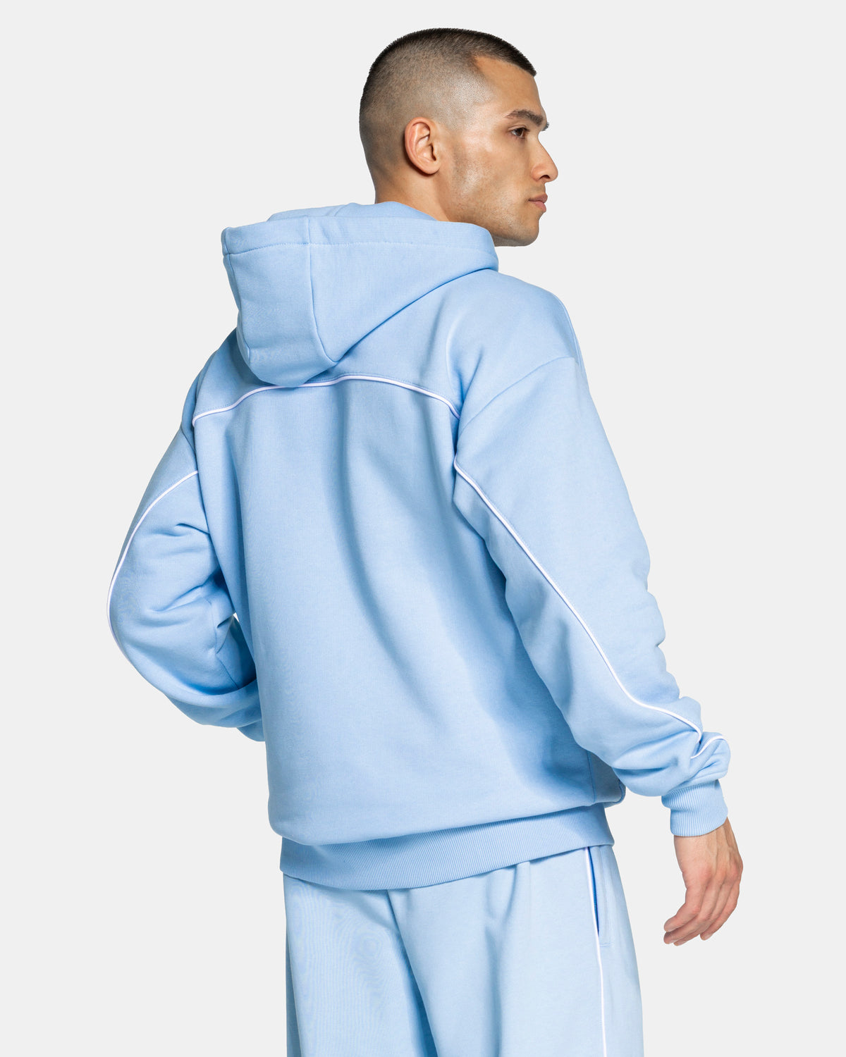Contrastline Zip Jacket ‘Baby Blue’