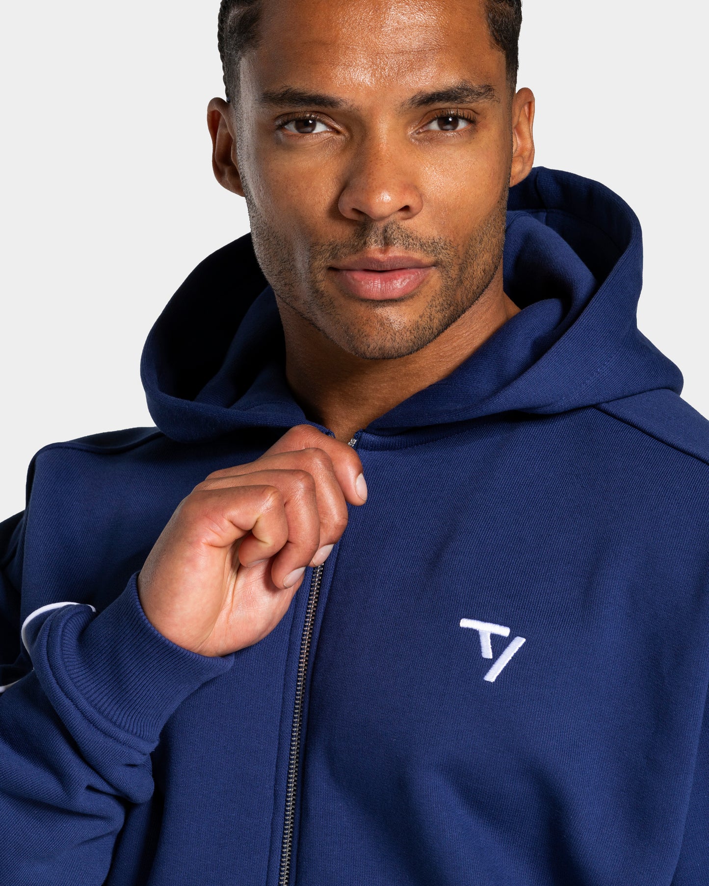 Contrastline Zip Jacket ‘Indigo’