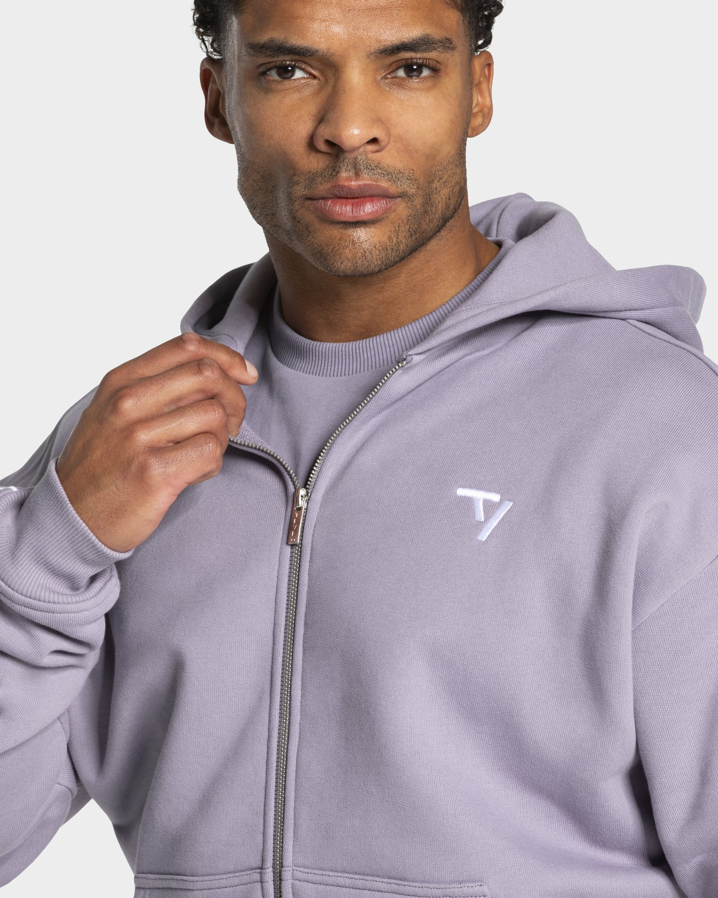 Contrastline Zip Jacket ‘Lavender’