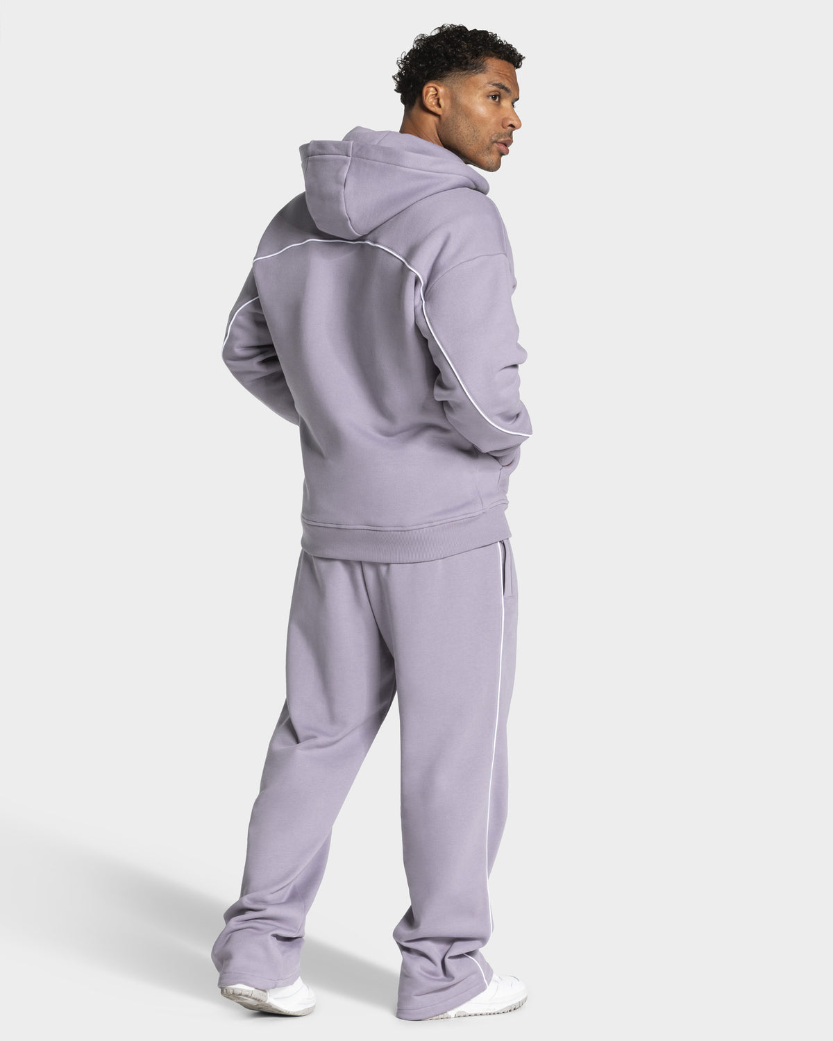 Contrastline Straight Leg Joggers ‘Lavender’