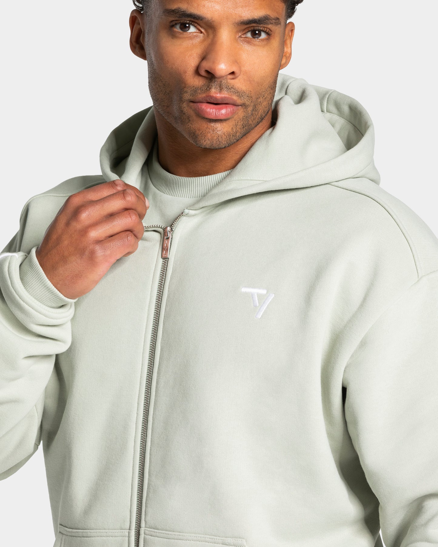 Contrastline Zip Jacket ‘Pistachio’