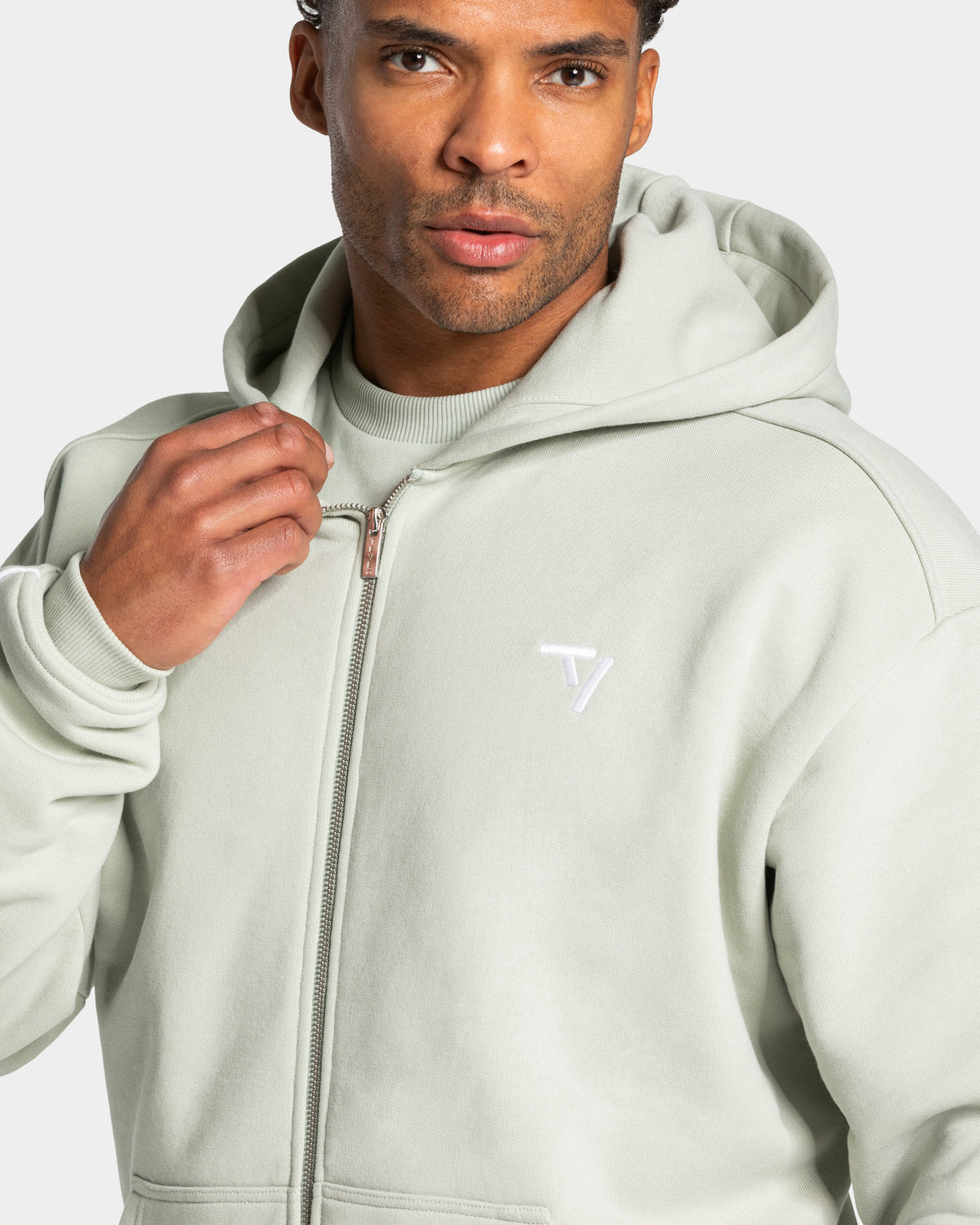 Contrastline Zip Jacket ‘Pistachio’