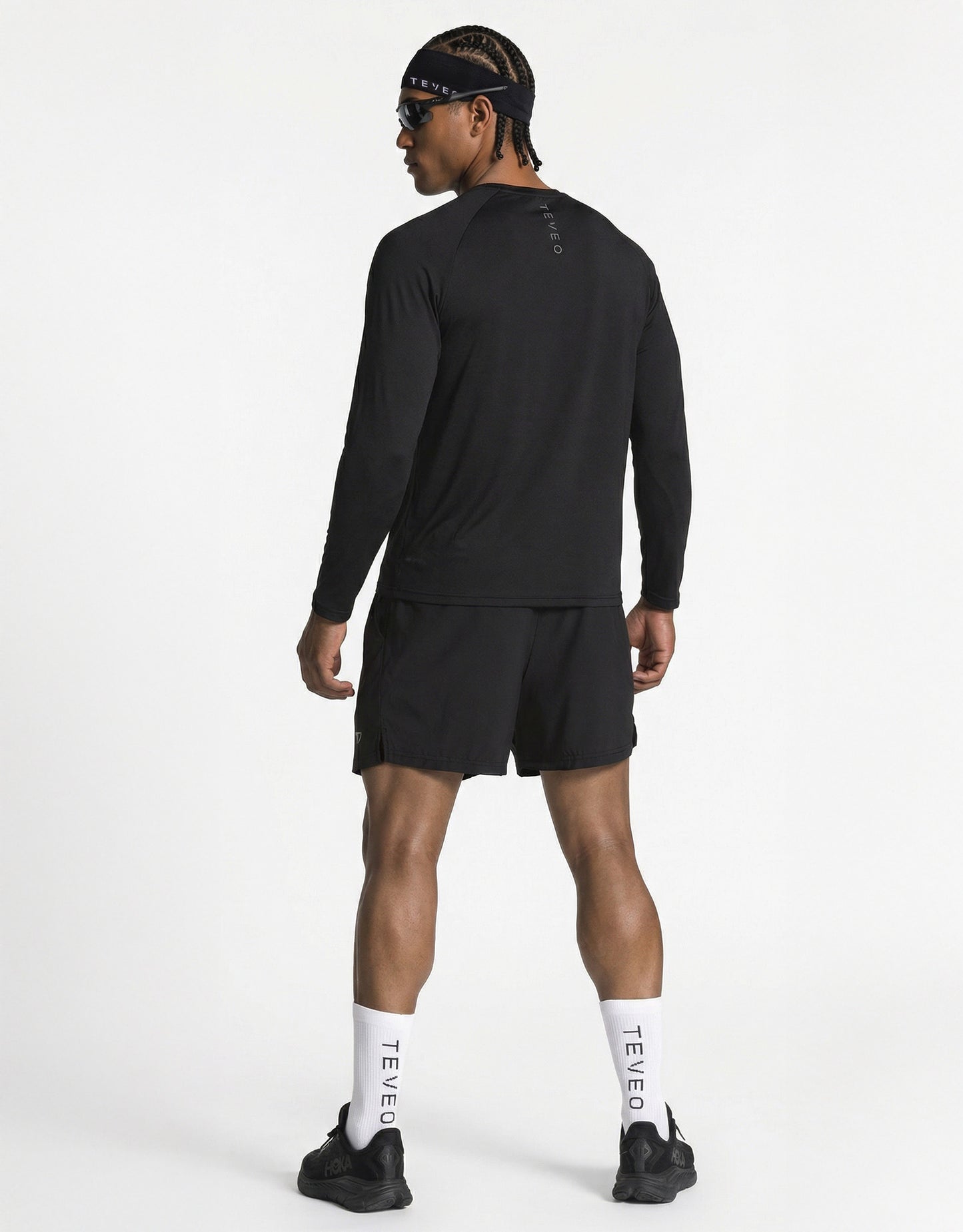 Koszulka z długim rękawem END Running „Czarny”