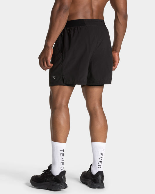 END Running 2in1 Shorts ‘Black’