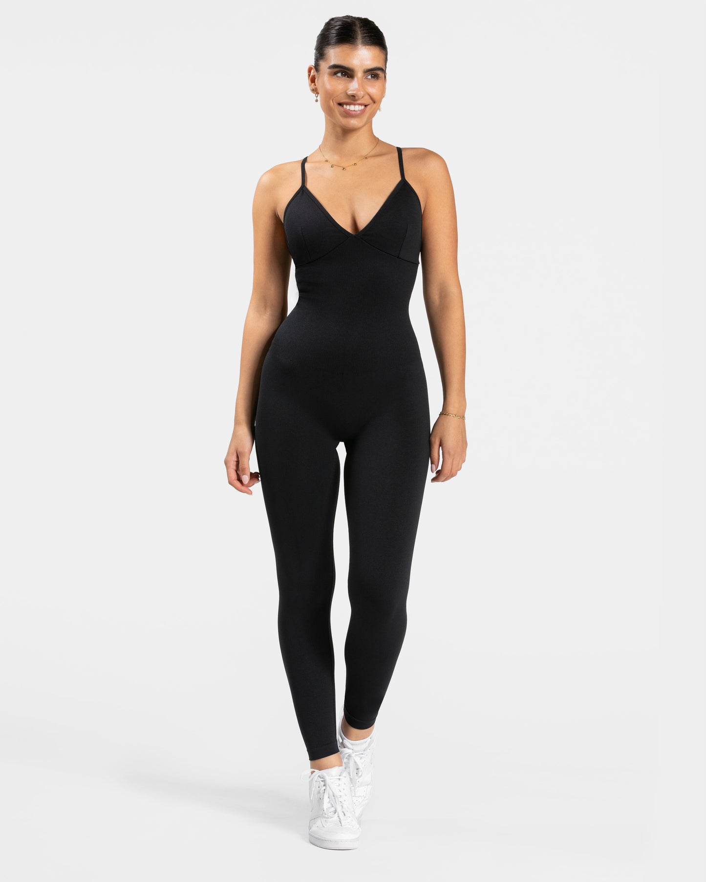 Essence V-Back Covert Scrunch Jumpsuit ‘Black’