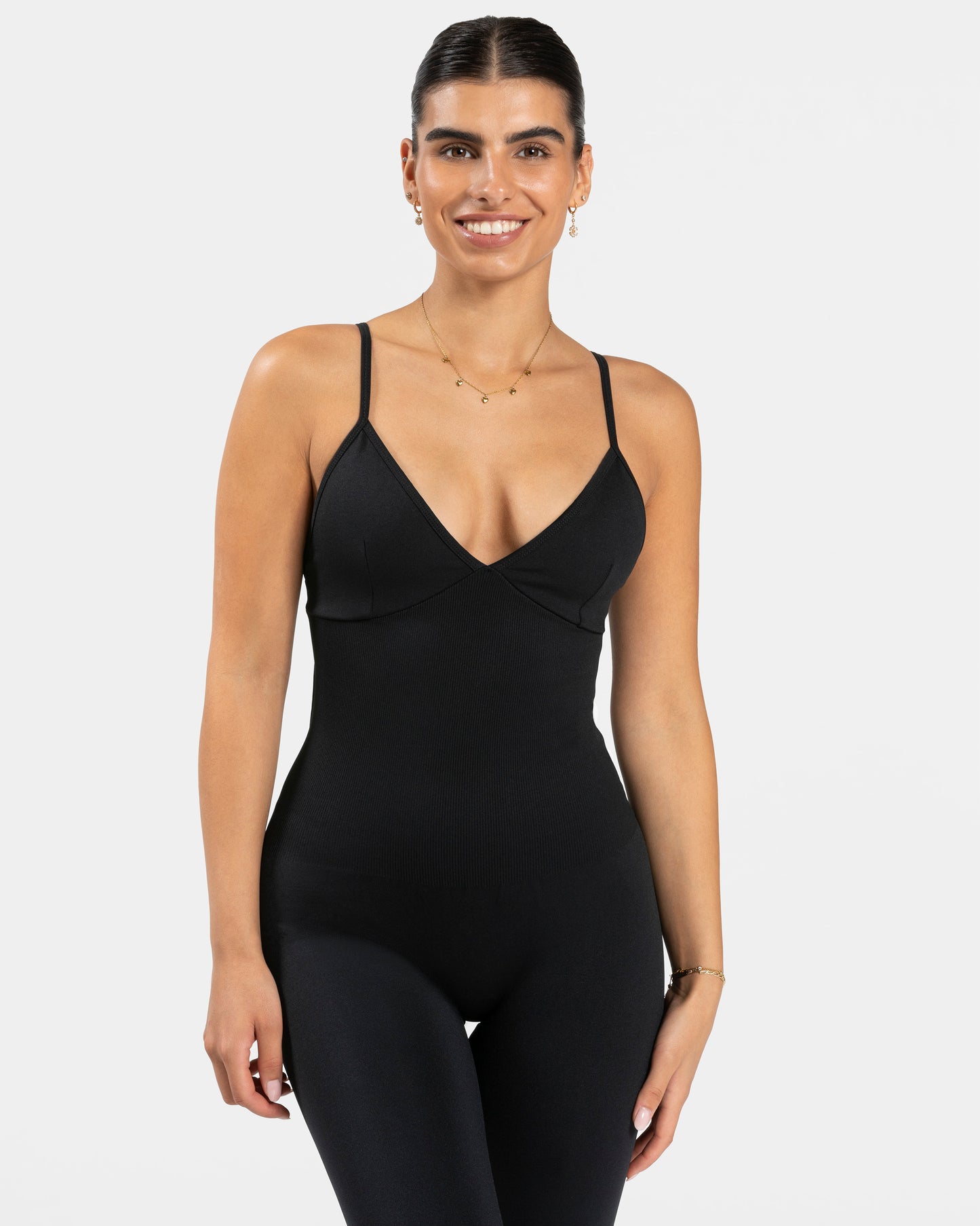 Essence V-Back Covert Scrunch Jumpsuit ‘Black’