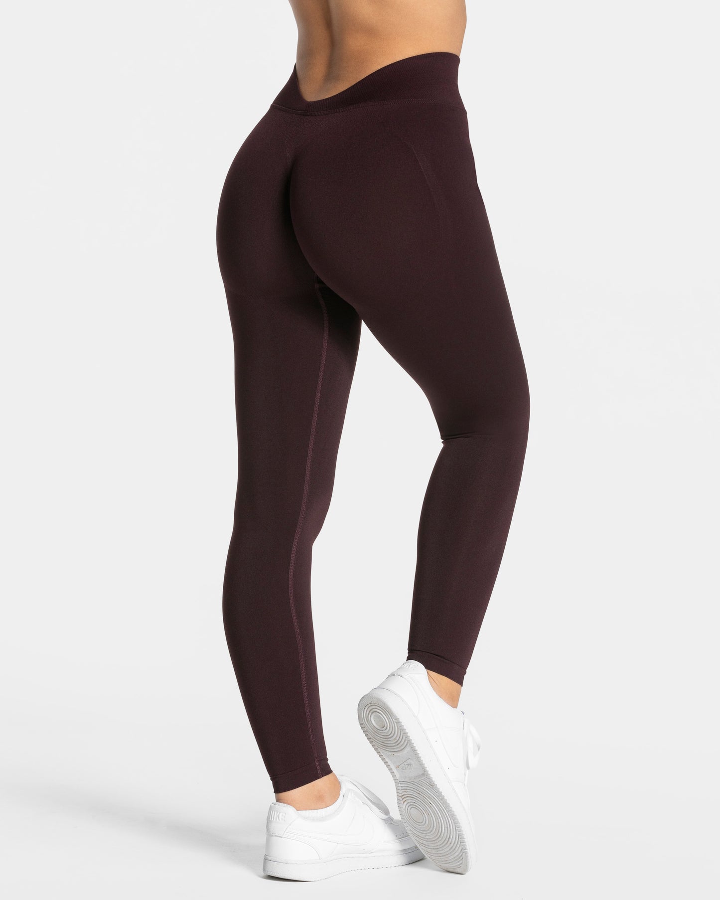 Essence V-Back Covert Scrunch Leggings ‘Merlot’