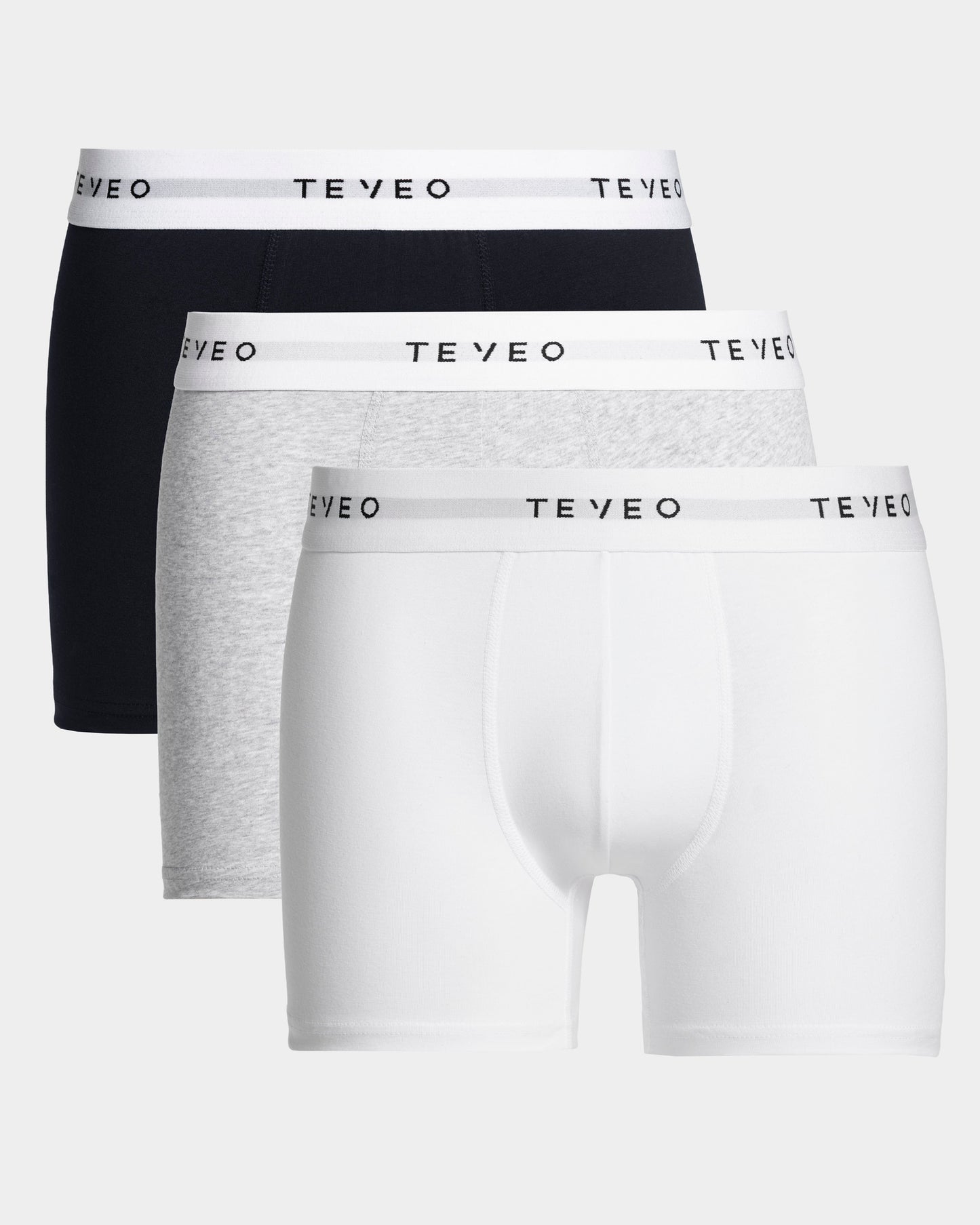 Boxer (lot de 3) Essential « Gris chiné/Midnight/blanc »